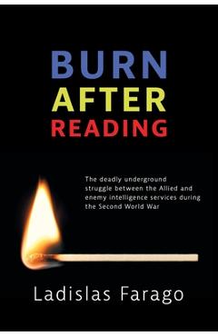 Coperta cărții 'Burn After Reading - Ladislas Farago'