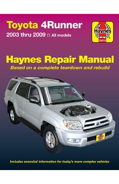 Coperta cărții 'Toyota 4Runner 2003-09 - J. H. Haynes'