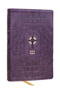 Coperta cărții 'Nrsvce Sacraments of Initiation Catholic Bible, Purple Leathersoft, Comfort Print - Catholic Bible Press'