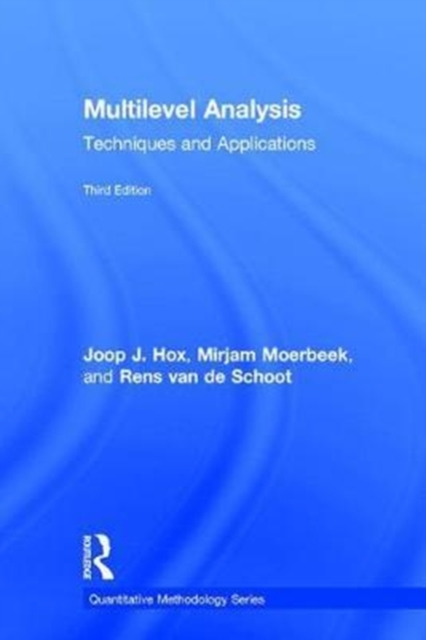 Multilevel Analysis: Techniques and Applications, Third Edition - Joop Hox