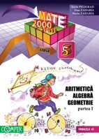 Coperta cărții 'Mate 2000+10/11 cls 5 partea I aritmetica algebra geometrie - Sorin Peligrad, Dan Zaharia'