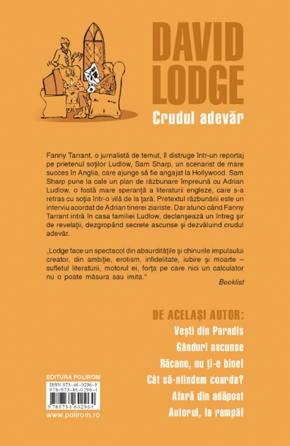Coperta cărții 'Crudul adevar - Davd Lodge'