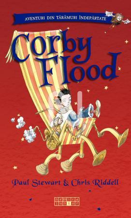 Coperta cărții 'Corby flood - Paul Stewart, Chris Riddell'