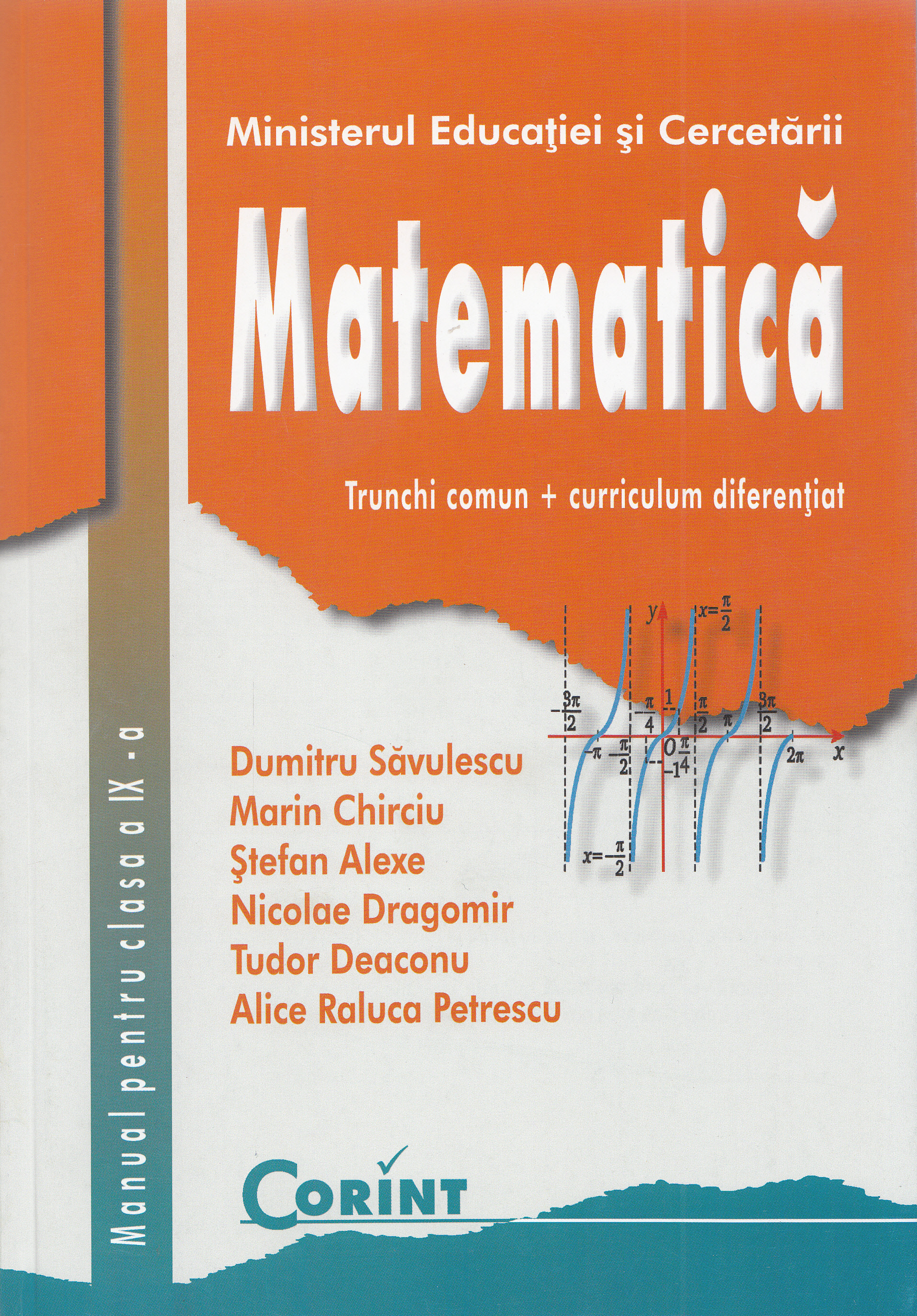 Matematica - Clasa 9 - Manual - Dumitru Savulescu, Marin Chirciu