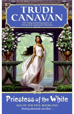 Coperta cărții 'Priestess of the White: Age of the Five Trilogy Book 1 - Trudi Canavan'