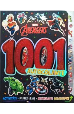Coperta cărții 'Marvel. Avengers. 1001 autocolante'