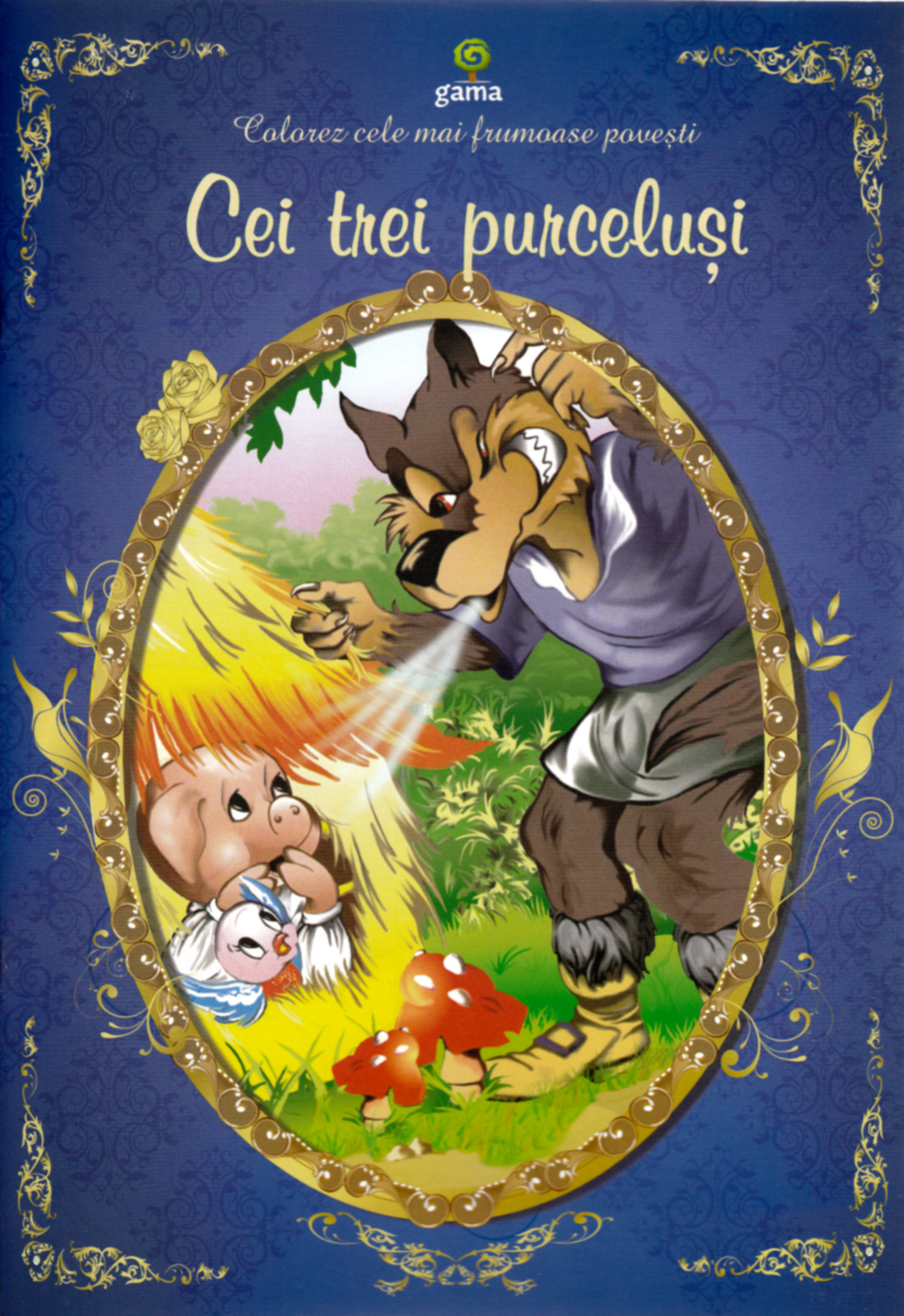 Cei trei purcelusi - Colorez Cele mai frumoase povesti