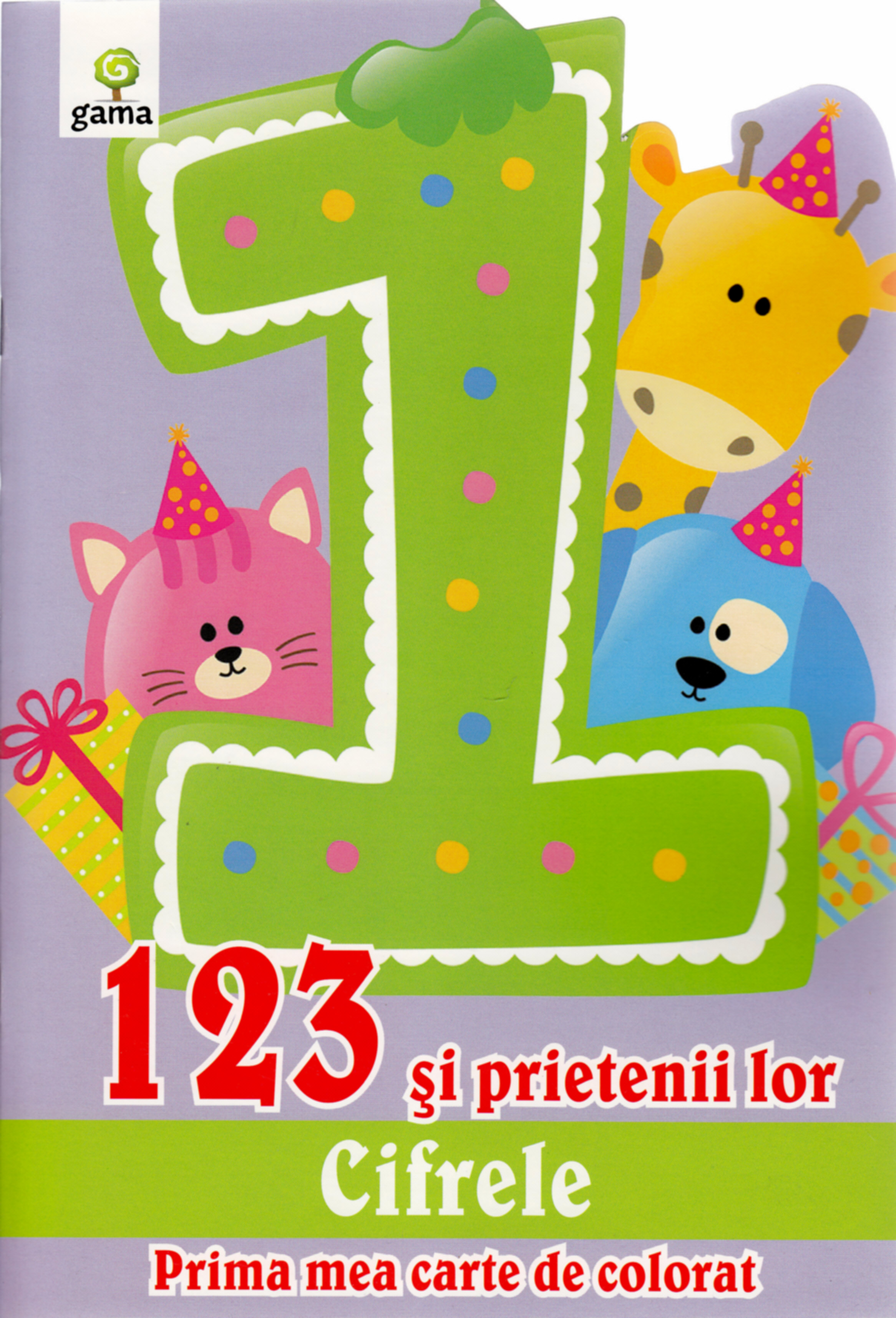 123 si prietenii lor - Prima mea carte de colorat