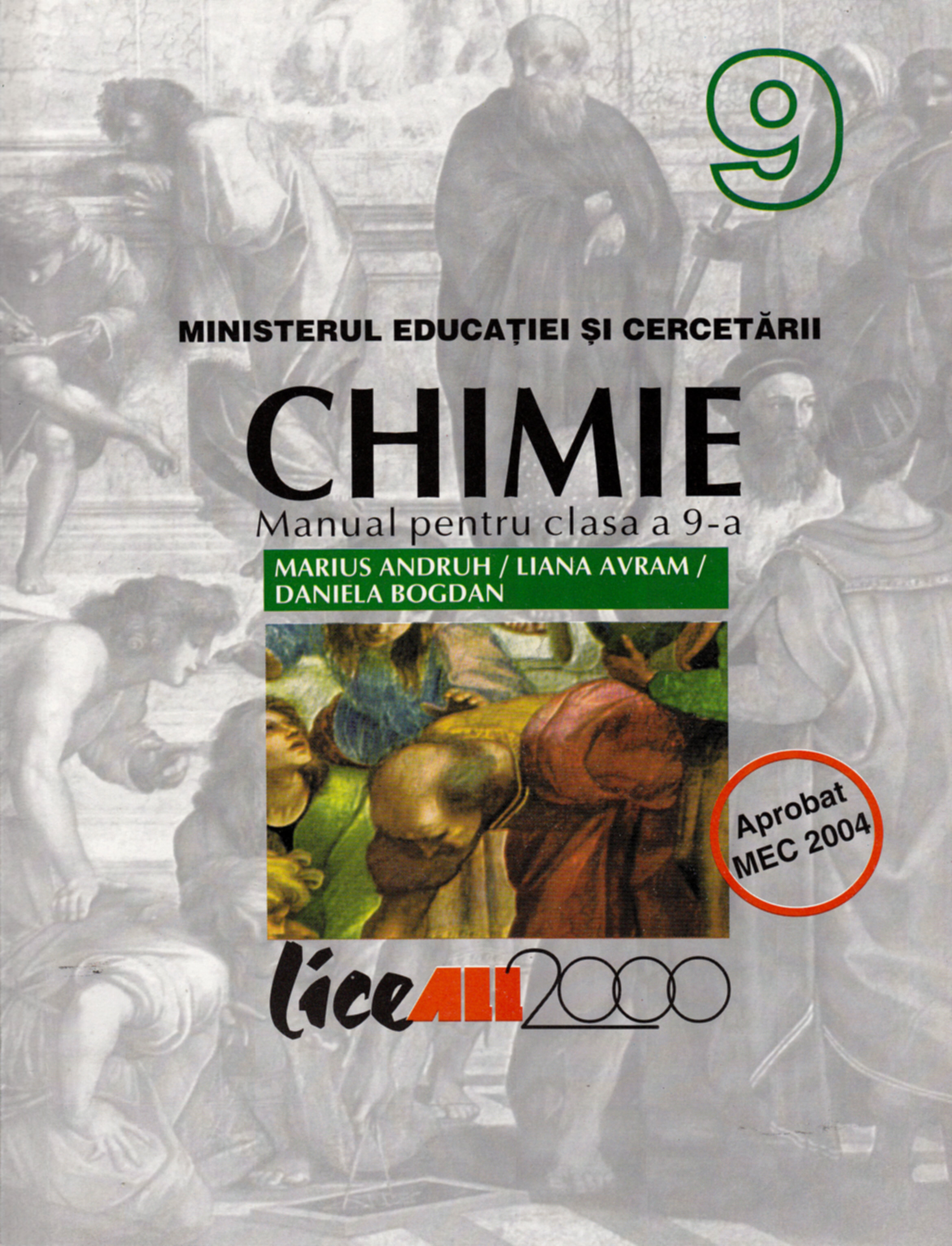 Chimie - Clasa 9 - Manual - Marius Andruh, Liana Avram, Daniela Bogdan
