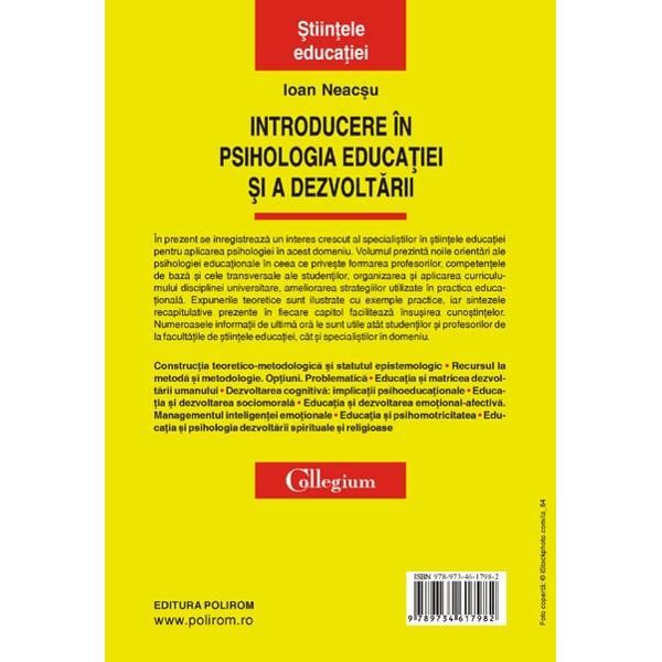 Introducere in psihologia educatiei si a dezvoltarii - Ioan Neacsu