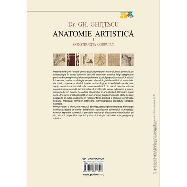 Anatomie artistica 1: Constructia corpului - Gh. Ghitescu