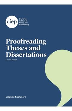Poza produsului Proofreading Theses and Dissertations - Stephen Cashmore