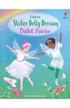 Coperta cărții 'Sticker Dolly Dressing Ballet Fairies - Fiona Watt'