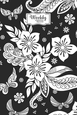 Weekly Diabetes Record: Weekly Diabetes Records - Blood Sugar Insulin Dose Grams Carbs Activity - Press Cove Art