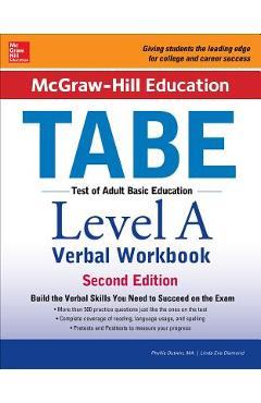 McGraw-Hill Education Tabe Level a Verbal Workbook, Second Edition