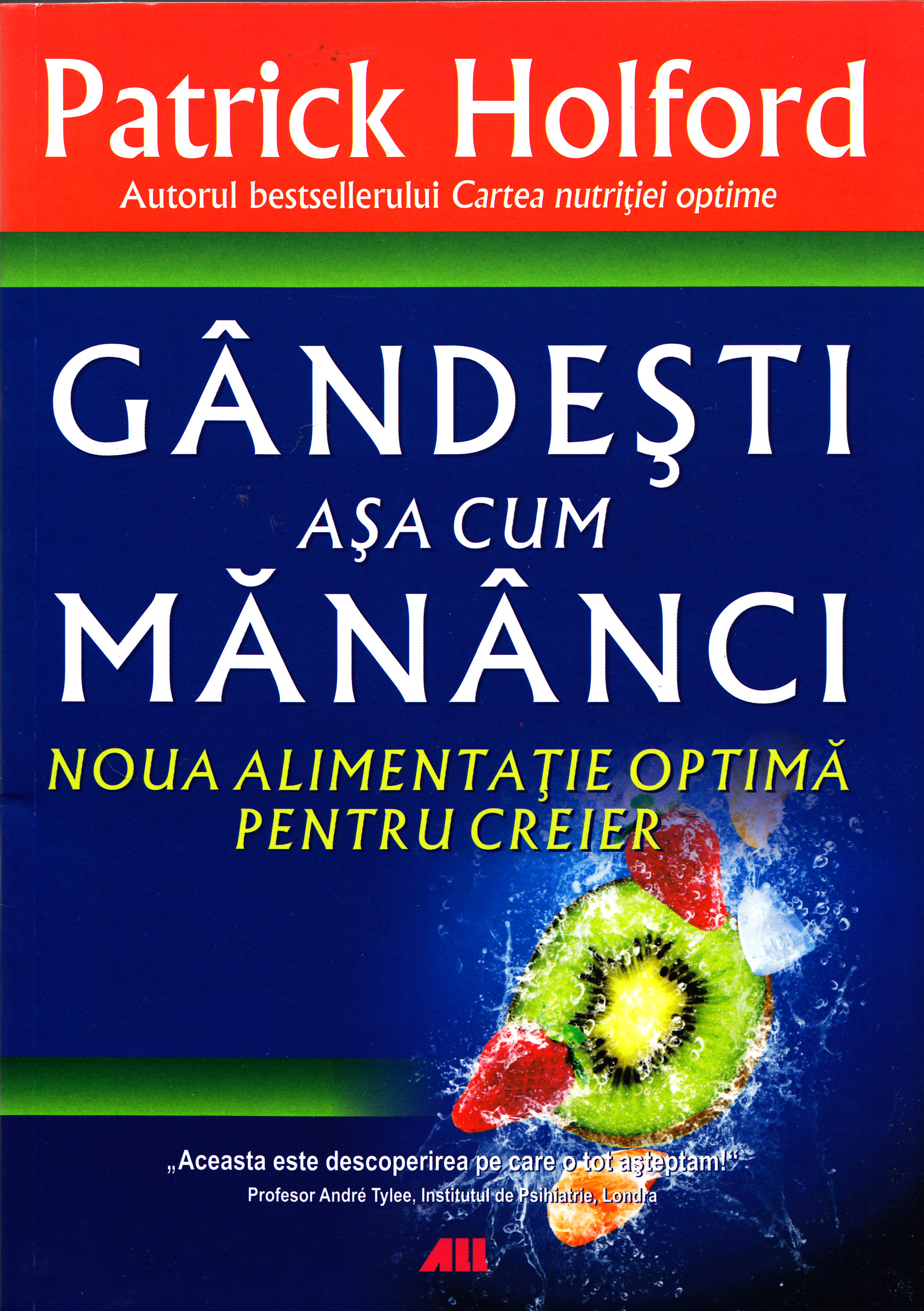 Coperta cărții 'Gandeste asa cum mananci - Patrick Holford'
