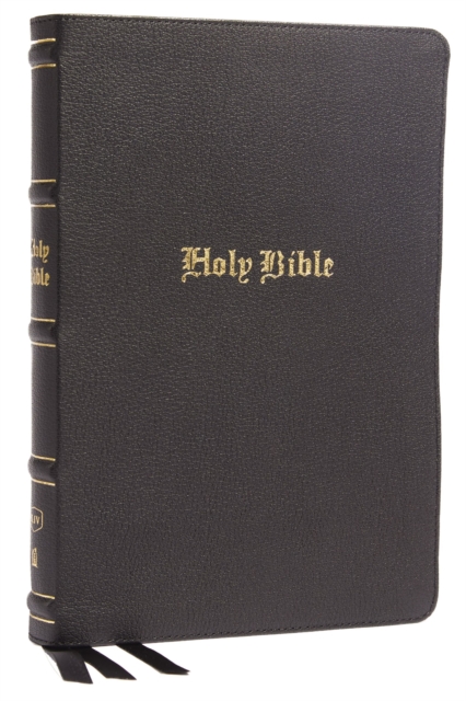 KJV Holy Bible, Large Print Thinline, Black Genuine Leather, Red Letter, Comfort Print (Thumb Indexed): King James Version: Holy Bible, King James Ver - Thomas Nelson