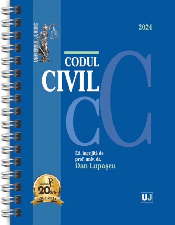 Codul civil Ianuarie 2024 Ed. Spiralata - Dan Lupascu
