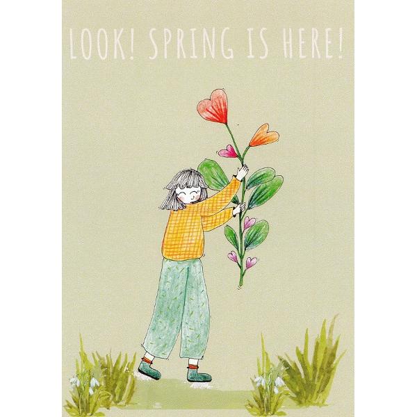 Carte postala: Look! Spring is here!