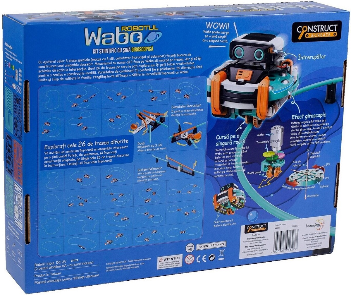 Kit constructie Robot Wabo cu sina giroscopica