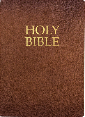 Kjver Holy Bible, Large Print, Acorn Bonded Leather, Thumb Index: (King James Version Easy Read, Red Letter, Brown) - Whitaker House