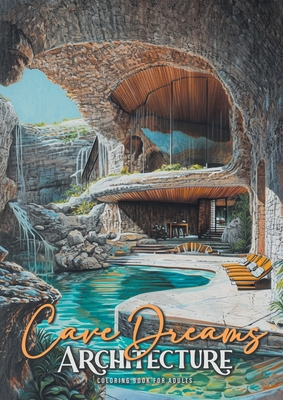 Cave Dreams Architecture Coloring Book for Adults: Interior Design Coloring Book Living Concepts in Nature architecture grayscale Coloring Book nature - Monsoon Publising