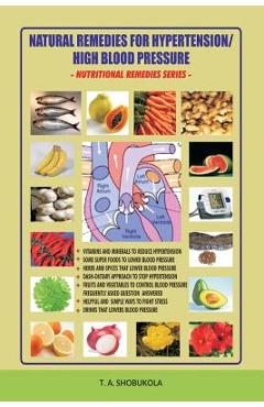 Coperta cărții 'Natural Remedies for Hypertension/High Blood Pressure - Taiwo Shobukola'