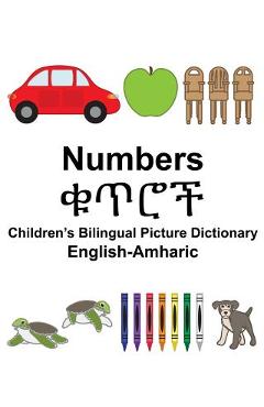 Coperta cărții 'English-Amharic Numbers Children's Bilingual Picture Dictionary - Suzanne Carlson'