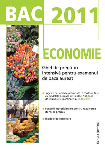Coperta cărții 'Bac 2011 economie'