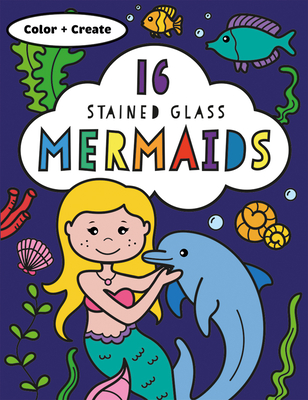 Stained Glass Coloring Mermaids - Rachel Baines
