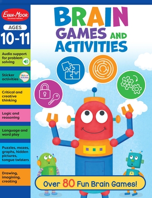 Brain Games and Activities, Ages 10 - 11 Workbook - Evan-moor Corporation
