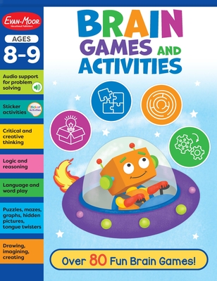 Brain Games and Activities Ages 8 - 9 Workbook - Evan-moor Corporation