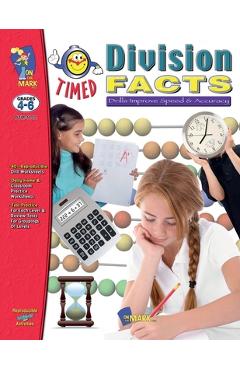Poza produsului Timed Division Drill Facts Grades 4-6 - Ruth Solski