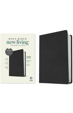 NLT Giant Print Premium Value Bible, Filament-Enabled Edition (Leatherlike, Black) - Tyndale