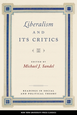 Coperta cărții 'Liberalism and Its Critics - Michael J. Sandel'