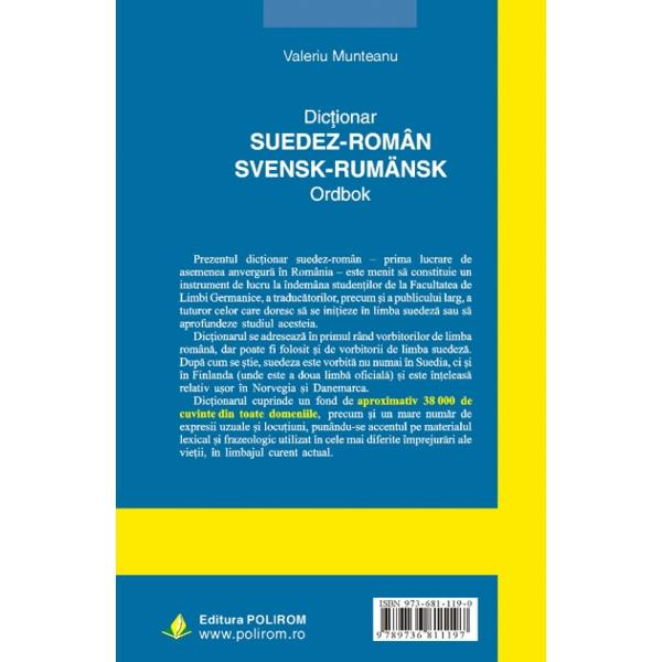 Dictionar suedez-roman - Valeria Munteanu