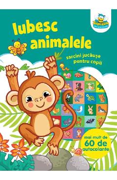 Poza produsului Iubesc animalele. Sarcini jucause pentru copii