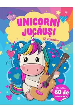 Poza produsului Unicorni jucausi. Sa coloram. Mai mult de 60 de autocolante