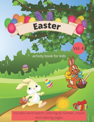 Easter Activity Book For Kids: Ages 6-12, Includes word search, coloring by number, mazes and coloring pages - Boka's Creative Journaling