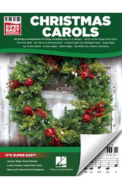 Coperta cărții 'Christmas Carols - Super Easy Songbook - Hal Leonard Corp'