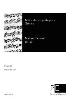 Coperta cărții 'Méthode complète pour Guitare - Matteo Carcassi'
