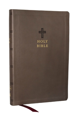 KJV Holy Bible, Value Ultra Thinline, Charcoal Leathersoft, Red Letter, Comfort Print - Thomas Nelson