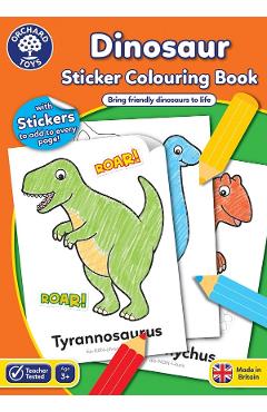 Poza produsului Dinosaur. Carte de colorat cu activitati 3 ani+
