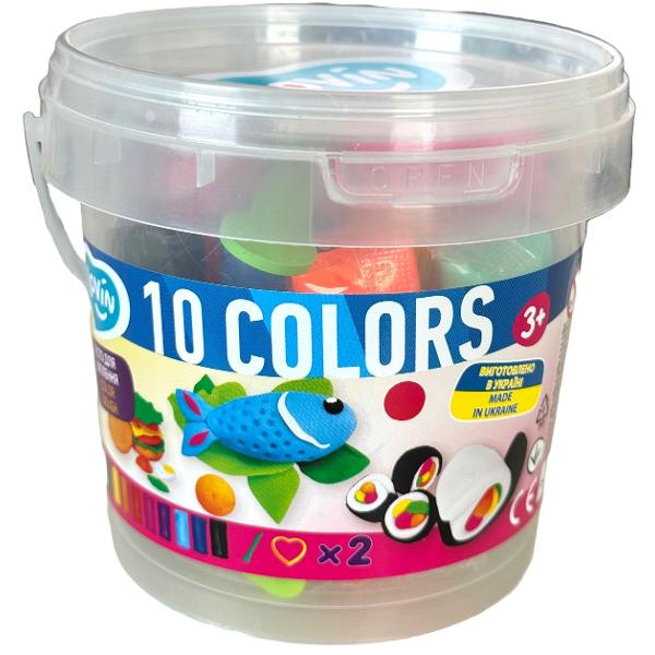Set plastilina: Pentru baieti. 10 culori
