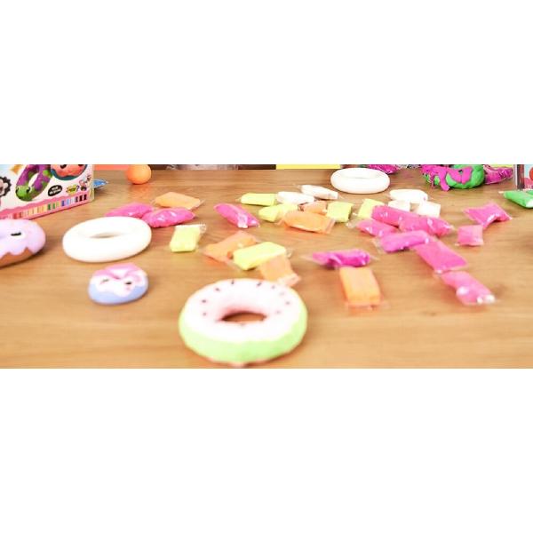 Set plastilina: Donuts Box Rosu
