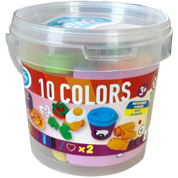 Set plastilina: Pentru fete. 10 culori