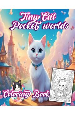 Poza produsului Tiny Cats Pocket World coloring book: Cats lover in The Magical Pocket World - Shane P. Flanagan
