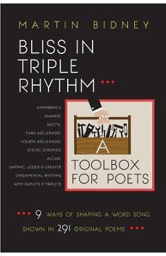 Poza produsului Bliss in Triple Rhythm--A Toolbox for Poets: Nine Ways to Shape A Word Song: Shown in 300 Original Poems - Martin Bidney