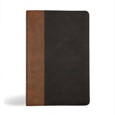 KJV Personal Size Giant Print Bible, Black/Brown Leathertouch - Holman Bible Publishers