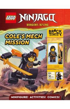 Coperta cărții 'Lego Ninjago: Ninja Masters: Design with Stickers - Ameet Publishing'